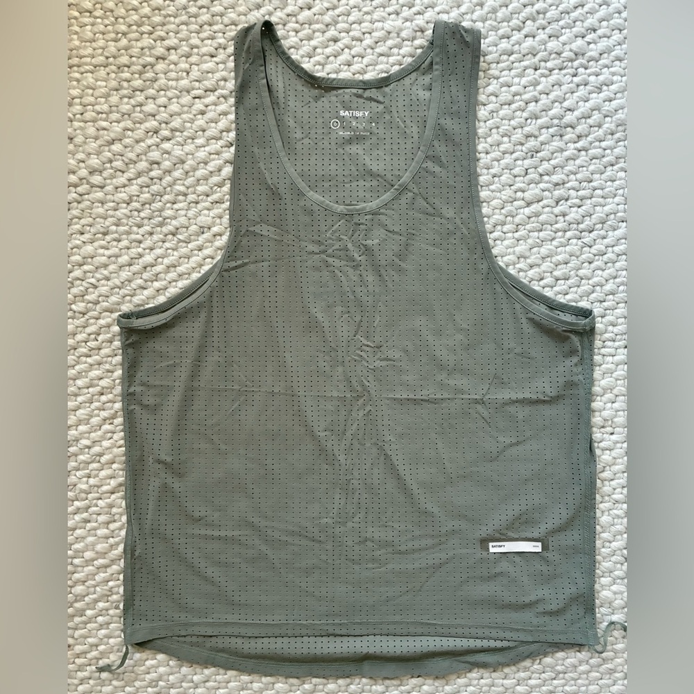 Satisfy Running Space‑O™ Singlet Performance Tank